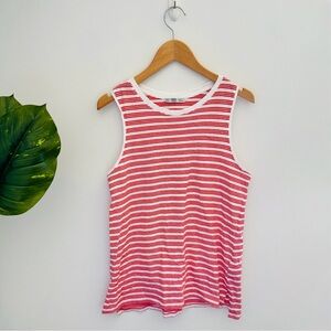 ZARA | Striped Tank Top Red And White Size Medium